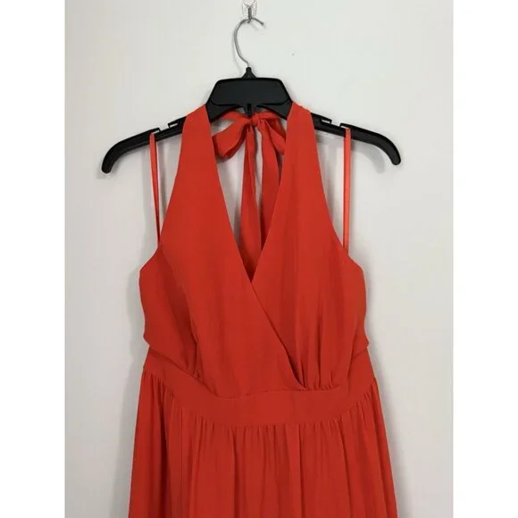 Talbots Orange Maxi Dress - Picture 2 of 10